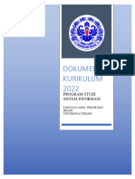 17e60 Dokumen Kurikulum Prodi Si 2022