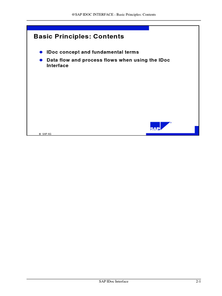 Idoc Interface | PDF | Computers | Technology & Engineering