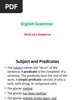 Grammar - Parts of A Sentence