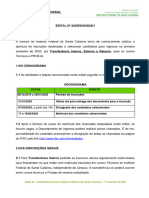 Edital 13 DEING - 2018 - 2 Transferência e Retorno de Cursos Técnicos - Datas