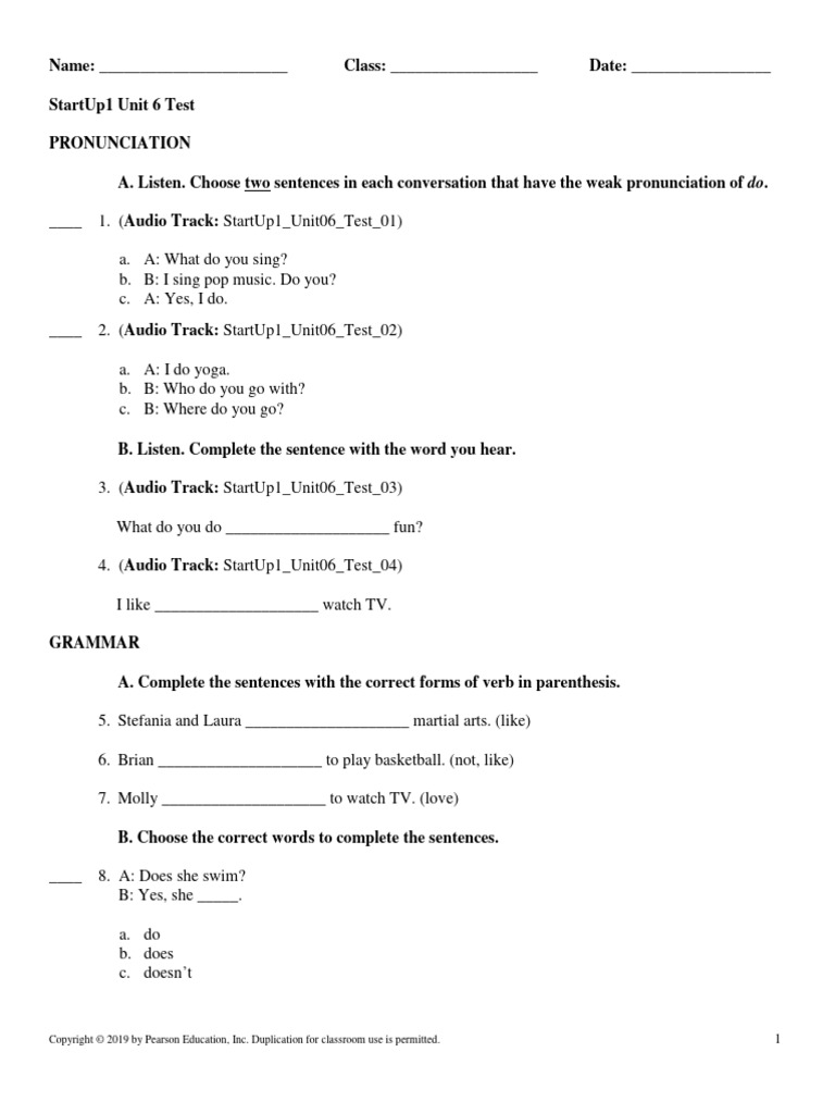 Startup1 Ev U06 Review Test A Pdf