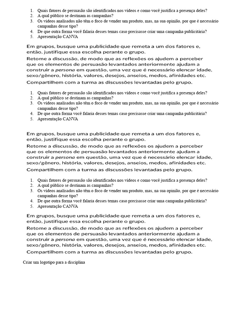 Atividade avaliativa lideran a 2 b pdf