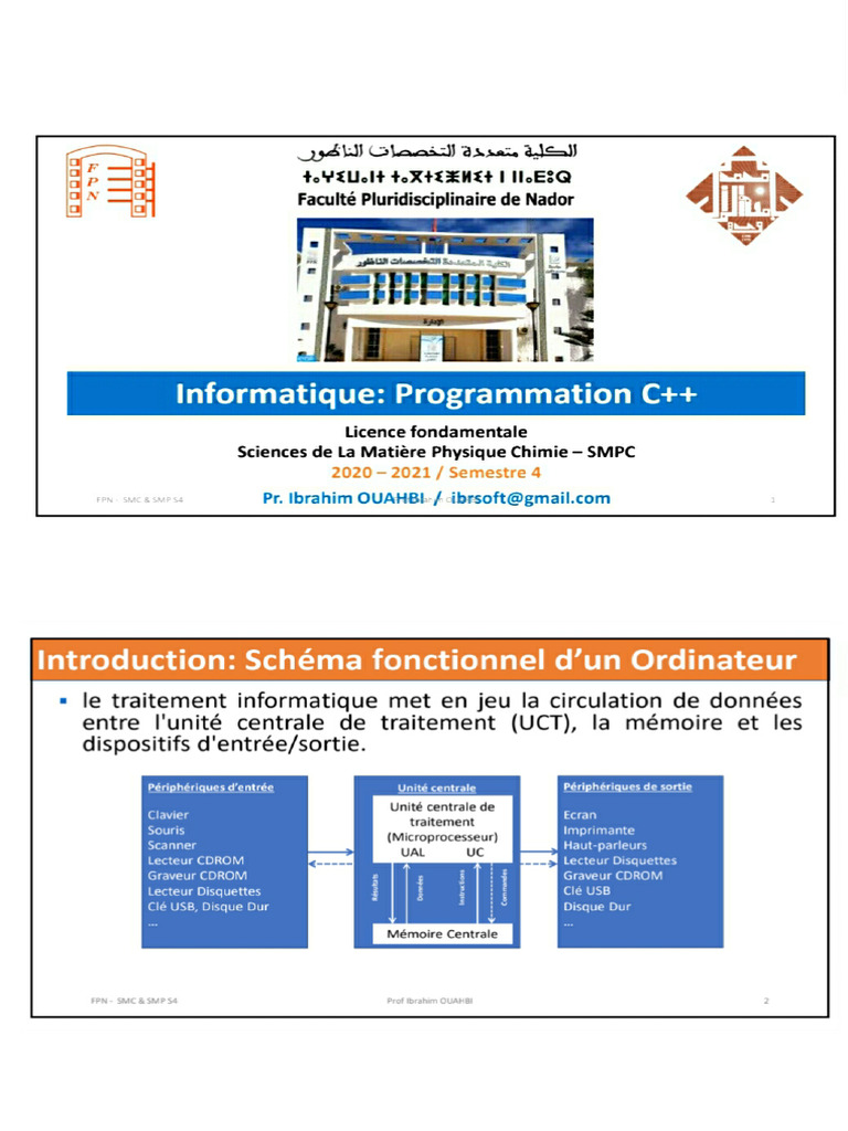 Informatique - Partie 1 | PDF