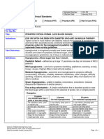 Pediatric Hypoglycaemia Low Blood Sugar