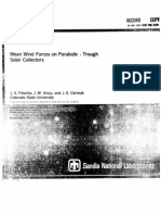 Mean Wind Forces On Parabolic: Trough Solar Collectors