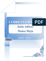 Curriculum Vitae de Idalia