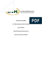 Tarea I - Planeacion Estrategica (Patricia Gamez)