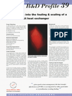 Fouling at Plate Exchanger