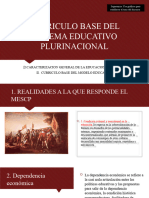 Curriculo Base Del Sistema Educativo Plurinacional