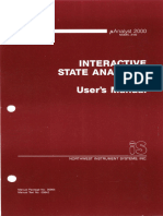 Uanalyst 2100 Interactive State Analyzer Users Manual Jan85