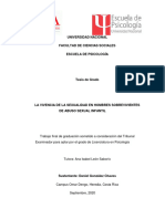 La Vivencia de La Sexualidad en Hombres Sobrevivientes de Abuso Sexual Infantil