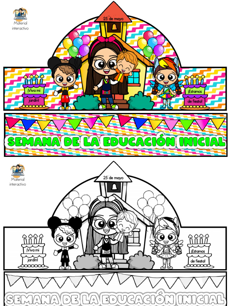 Vinchas para la Semana de Educación Inicial | PDF