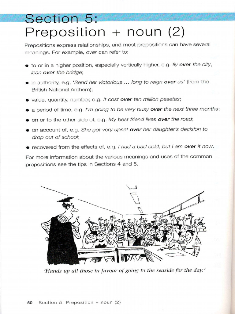 Test Your Prepositions Section 5 Pdf