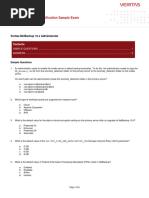 VCS-284 NBU10.x SampleExam