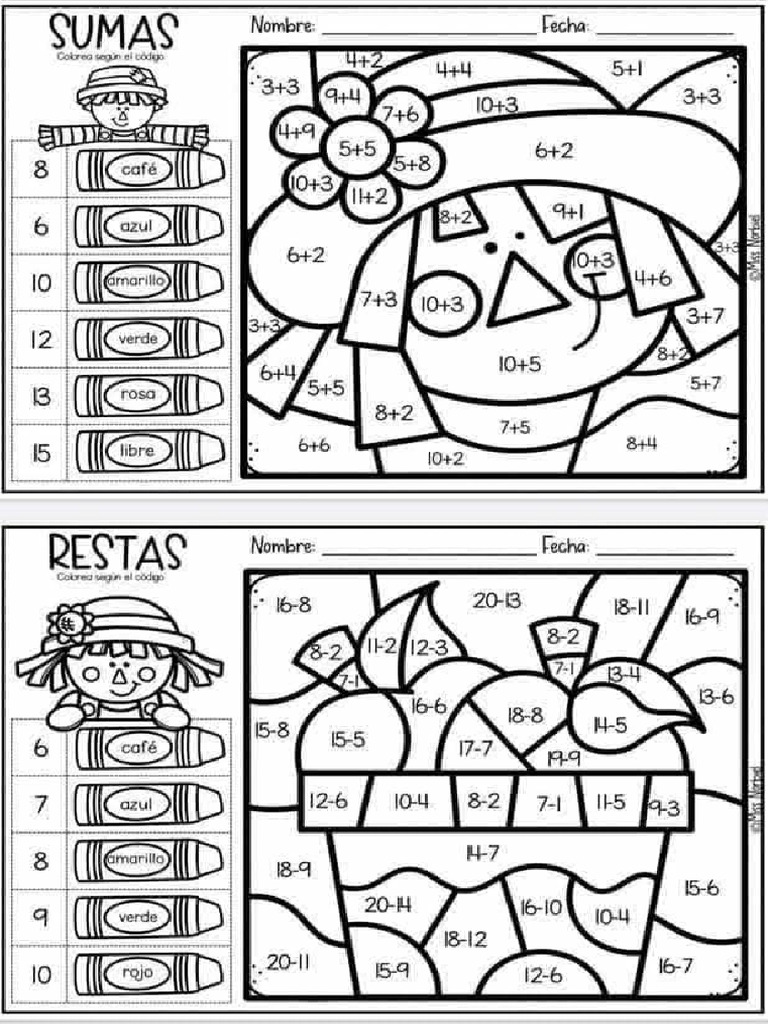 Sumas Con Dibujo | PDF