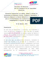 Orientaciones Metodologicas - Encuentros Con Madres y Padres de Familia Febrero