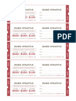 Raffle Ticket Template