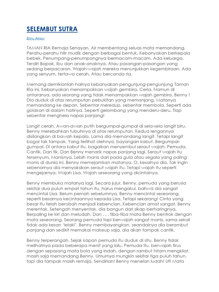 Selembut Sutra by Enny Arrow Homo PDF