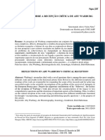 2019 Reflexões Sobre A Recepção Crítica de Aby Warburg (Revista de Teoria Da História)