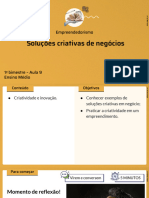 Soluções Criativas de Negócios: Empreendedorismo