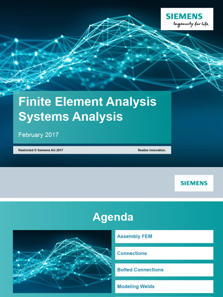 Finite Element Analysis Systems Analysis NX PDF Finite Element