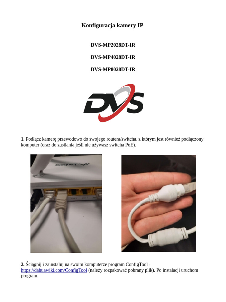 Instrukcja DMSS Konfiguracja Kamer | PDF