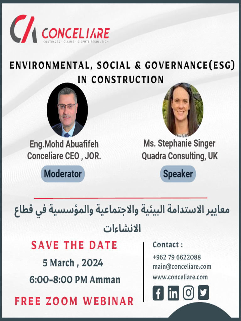 ESG in Construction Webinar - March 2024 | PDF | Business