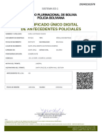 Certificado Único Digital de Antecedentes Policiales: Sistema Ed-1