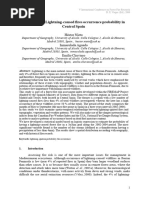 Nieto Etal 2006 Estimation of Lightning-Caused Fires Occurrence Probability in Central Spain