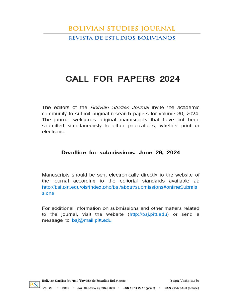 Call For Papers PDF