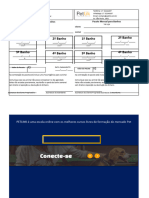 Ficha de Controle Pacote Mensal Banho