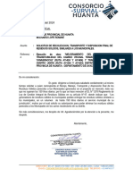 Carta 009 para Solicitud de Recoleccion de Residuos Solidos