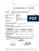 Certificado de Calibración - Meghometro - MEGABRAS - 2023-2024