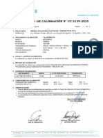 Certificado de calibración - Telurómetro EM4056 - 2023-2024