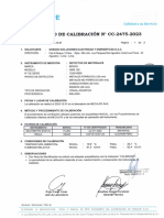 Certificado de Calibración - Detector de Materiales - Serie - 122015850 - Dic2023 - Dic2024