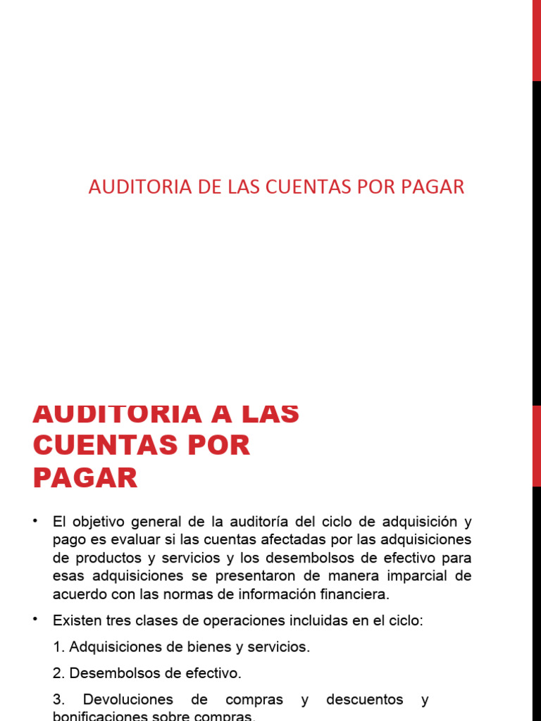 Auditoria de Cuentas Por Pagar 2021 | Descargar gratis PDF | Auditoría ...