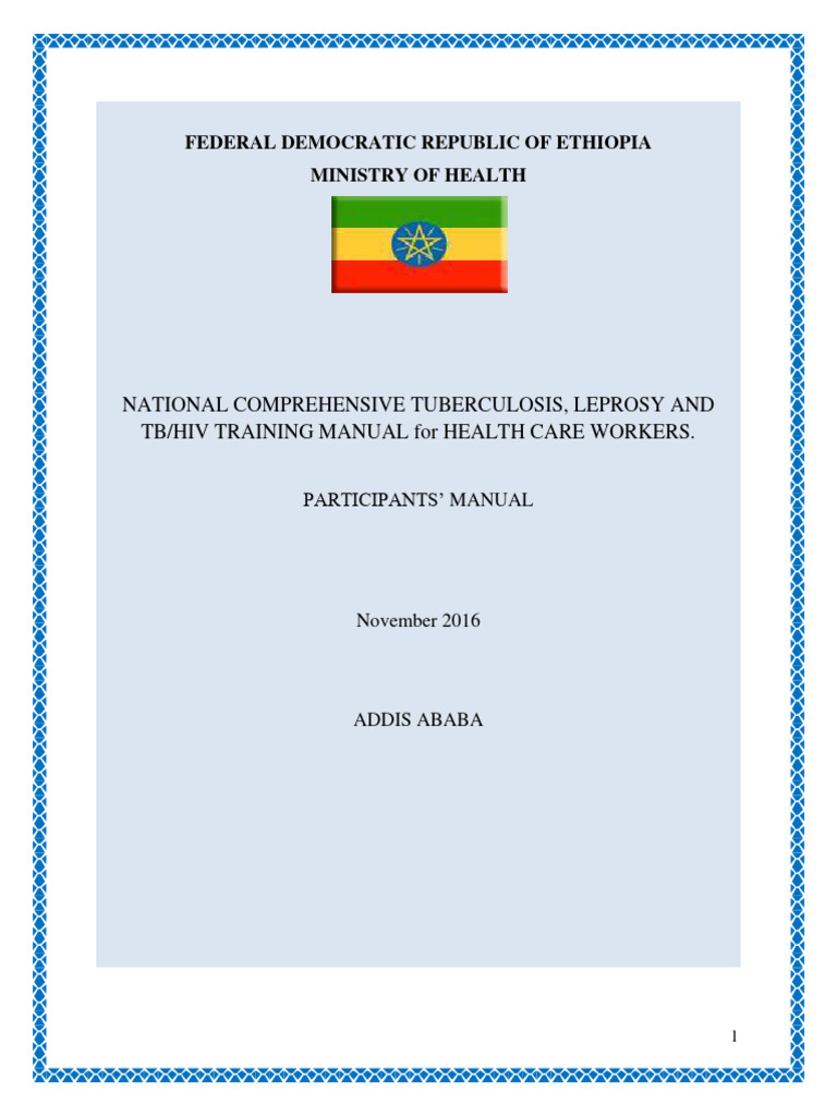 Ethiopia TB Training Manual for Health Workers | PDF | Tuberculosis ...