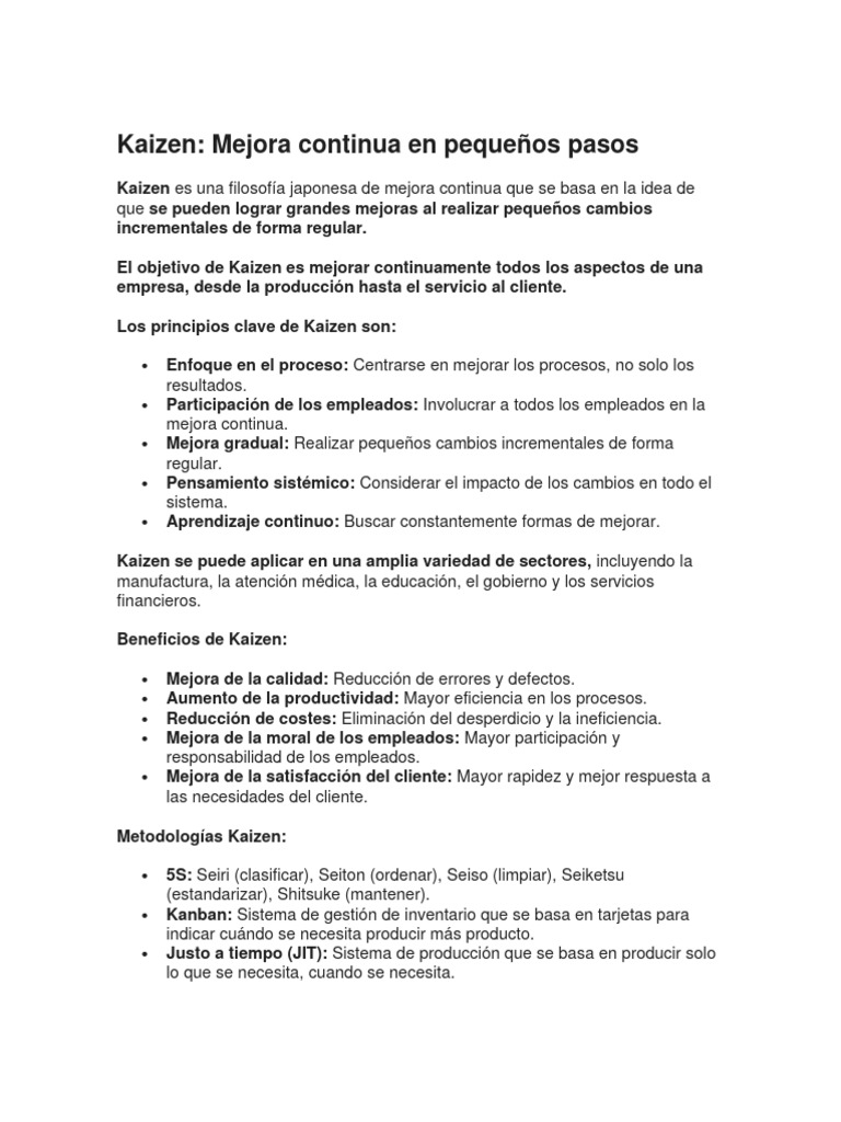 Kaizen | PDF