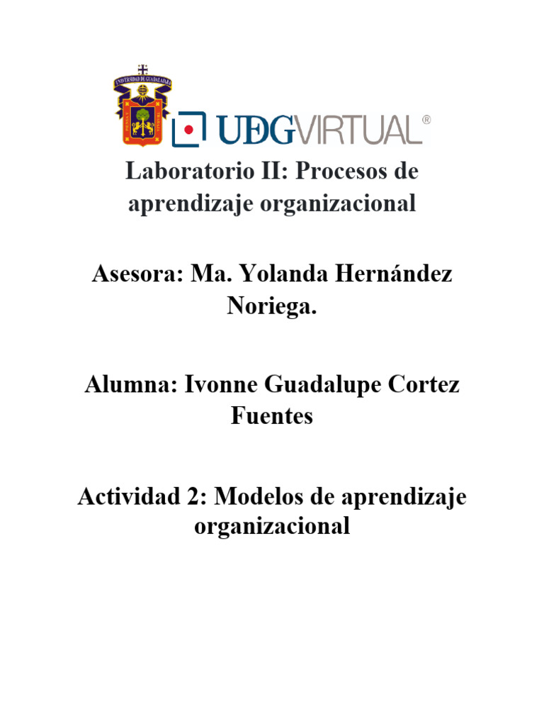 Modelos de Aprendizaje Organizacional | PDF | Crecimiento personal y ...