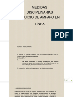 Medidas Disciplinarias y El Juicio de Amparo en Linea