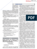 Decreto Supremo Que Aprueba El Plan Multisectorial para La Prevención y Reducción de La Anemia Materno Infantil en El Perú