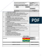 Formato Inspección de Orden y Limpieza