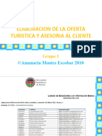 Elaboracion de La Oferta Turistica y Asesoria Al