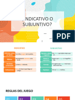 Indicativo o Subjuntivo