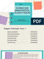 Sejarah Dan Karakteristik Filsafat Hukum