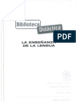 BIBLIOTECA DIDACTICA LA ENSEÑANZA DE LA LENGUA