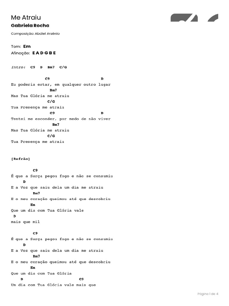 CIFRAS Cifra GabrielaRocha MeAtraiu PDF