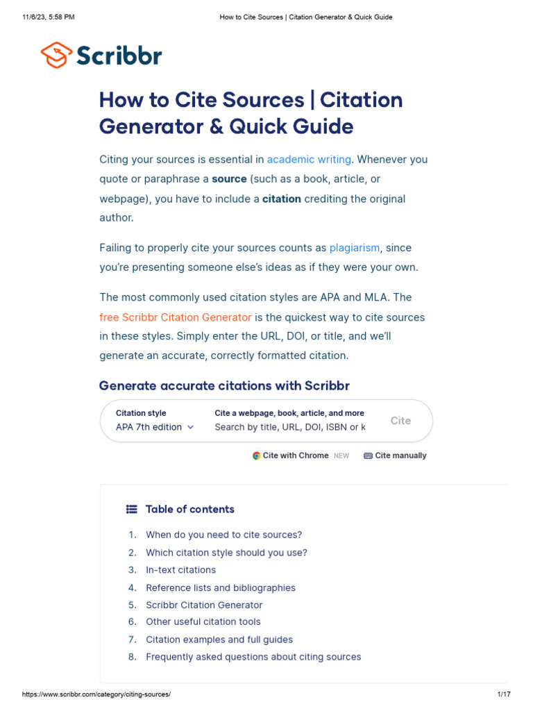 Academic Citation Essentials | PDF | Citation | Apa Style