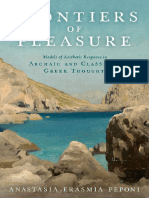 Peponi, Frontiers of Pleasure. Models of Aesthetic Response in Archaic and Classical Greek Thought