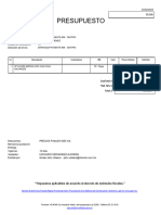 Cotizacion Nro 58586